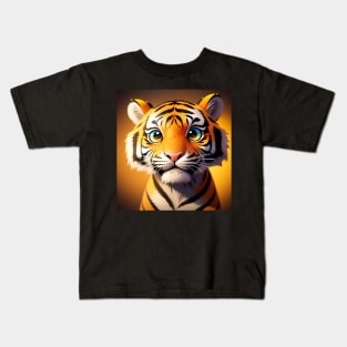 Adorable Tiger Kids T-Shirt